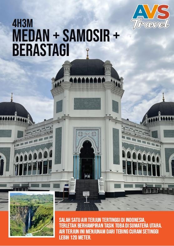 4H3M Medan + Samosir + Berastagi